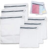 6 Pack of Mesh Laundry Bag, Laundry Wash Bags with Zipper, Reusable Travel Organization Bag for Clothes, Sock, Lingerie, Sleepwear, Etc (3 Large, 3 Medium)