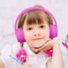 Kids Over Ear Headphones, Noise Cancelling Wired Earphone for Boys Girls, 3.5mm Foldable Headset Suitable for IOS Android Smartphones, Purple - Image 2