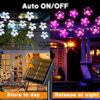 23FT 50 LED Solar Christmas Flower String Lights, Solar Powered Cherry Blossom Fairy Light for Christmas Tree Garden Patio Fence Yard Party Decorations, Pink - Image 2