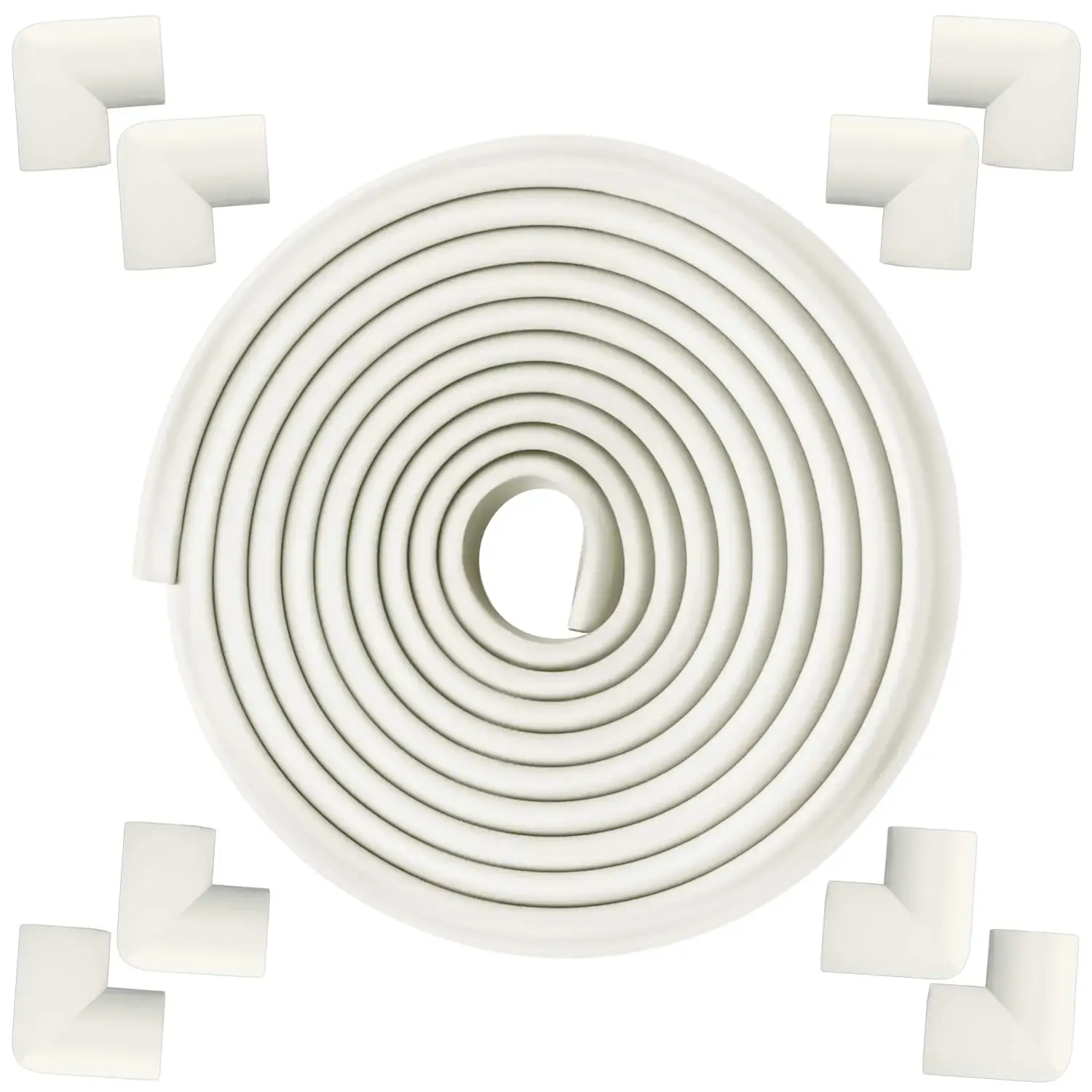 Furniture Edge and Corner Guards, Baby Proofing Edge Safety Gurards with 3M Tape, 16.4ft Table Corner Protector for Chair Desk Coffee, White
