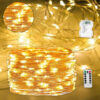 66 Feet 200 LED Fairy Lights with Remote Timer, Battery Operated Twinkle String Lights for Bedroom, Garden, Party, Christmas Indoor and Outdoor Decors Warm White