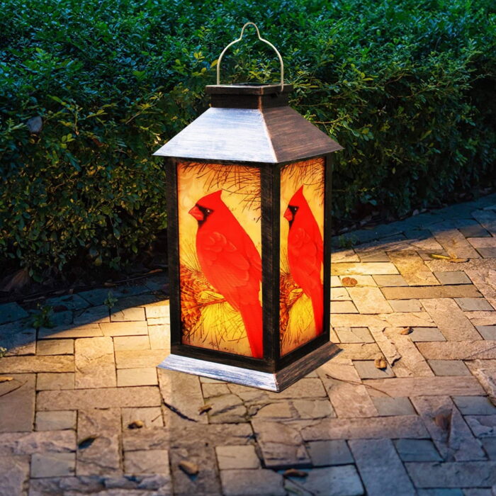 Solar Lantern Light, Outdoor LED Solar Cardinal Lights, Waterproof Hanging Lanterns Tabletop Lamp for Outdoor Patio Yard Garden Decoration